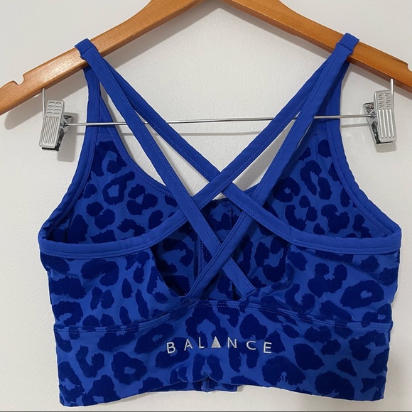 Balance Athletica • blue water panther revive bra sz S - Picture 6 of 7